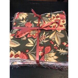 Floral Fabric Squares Bundle Vintage Style Quilting Patchwork 6x6 Inch